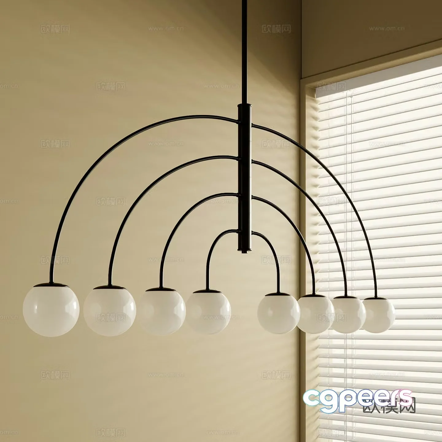 French chandeliers 3d model