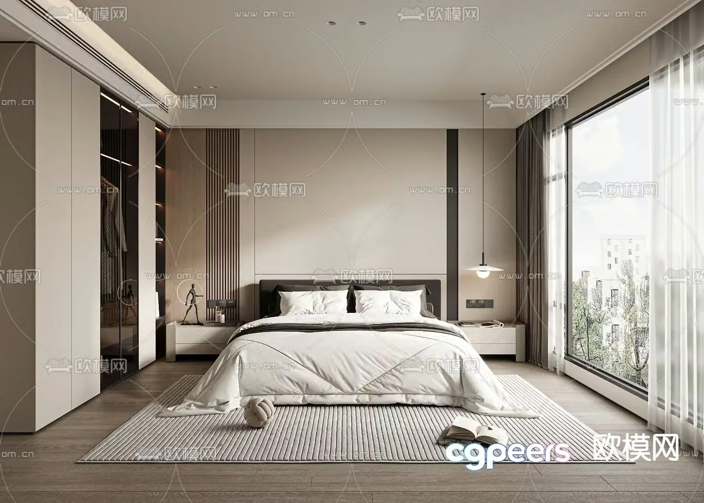 Italian bedroom master bedroom master room 3d model