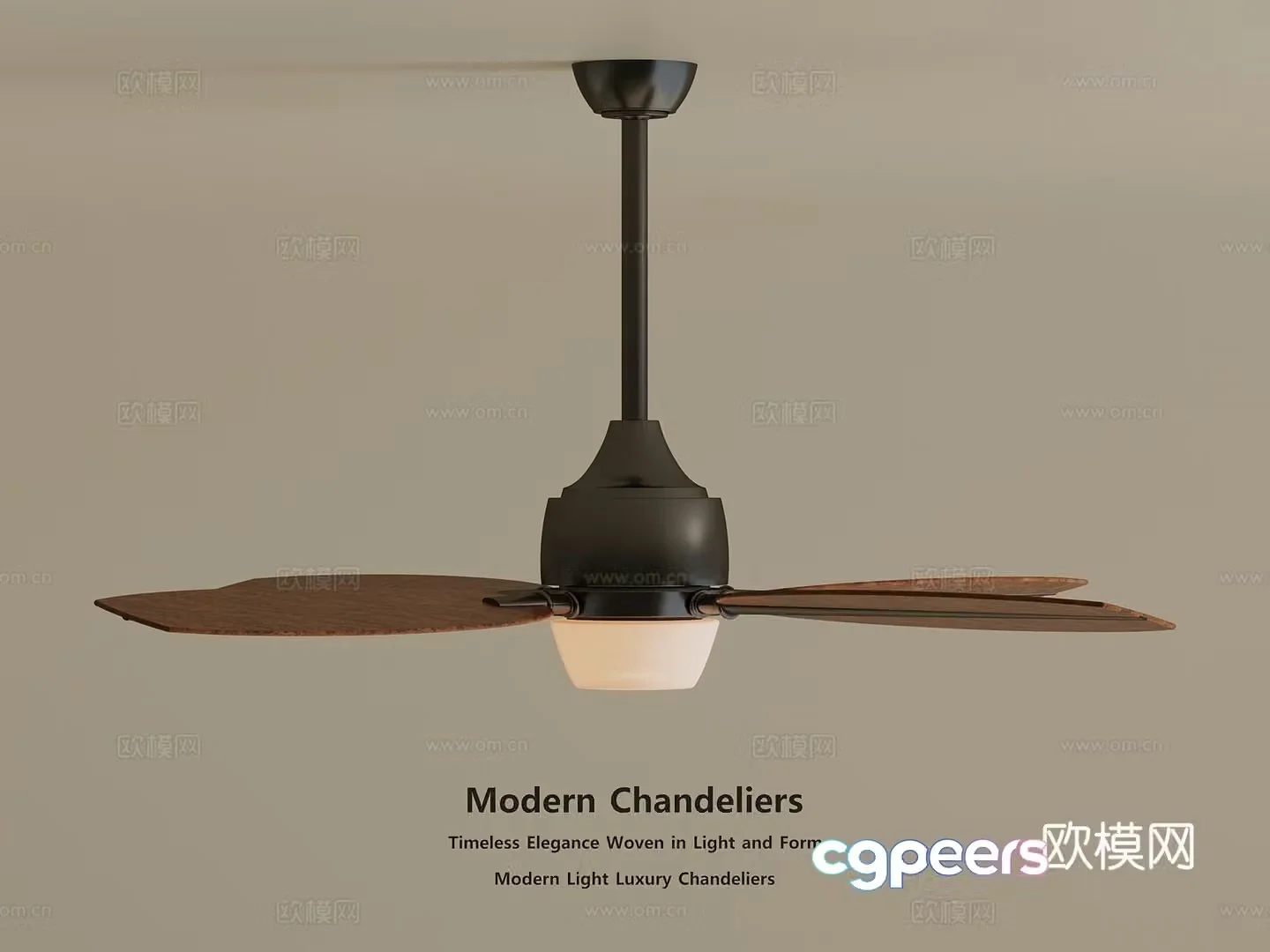 Middle Italian fan lights fan lights restaurant chandeliers decorative chandeliers art chandeliers 3d model