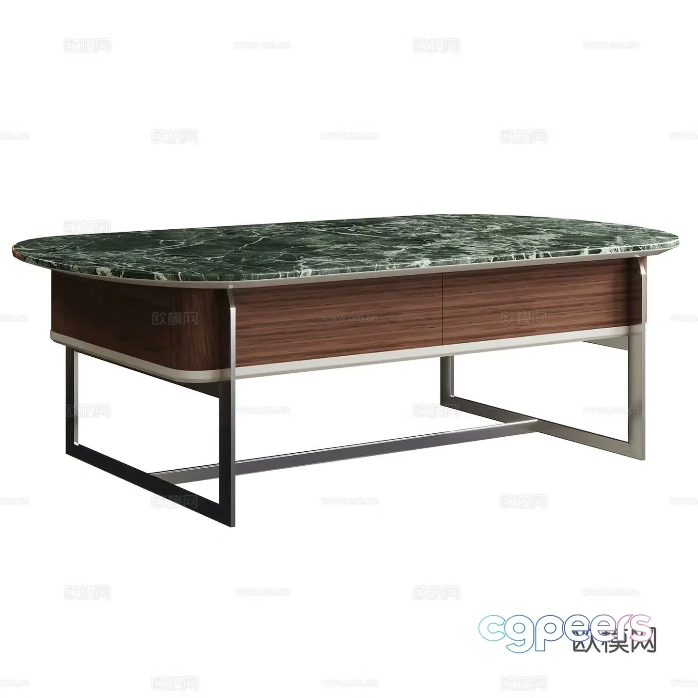 Modern marble coffee table 3d model