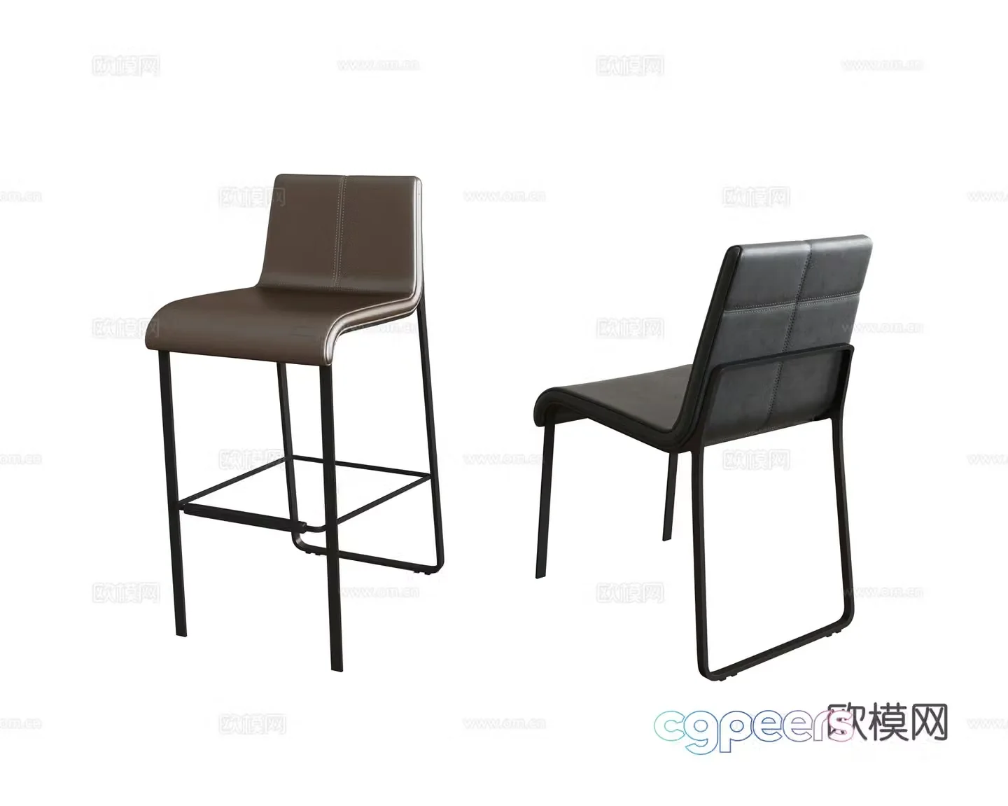 Modern leisure chair 3d model