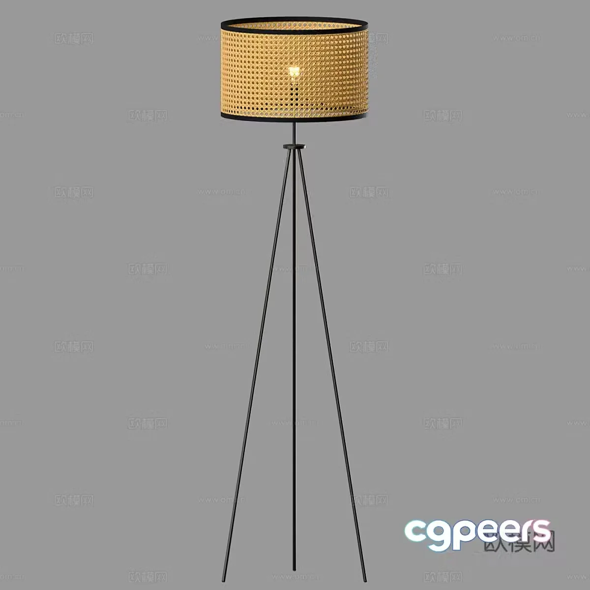 Wabi-sabi floor lamp 3d model