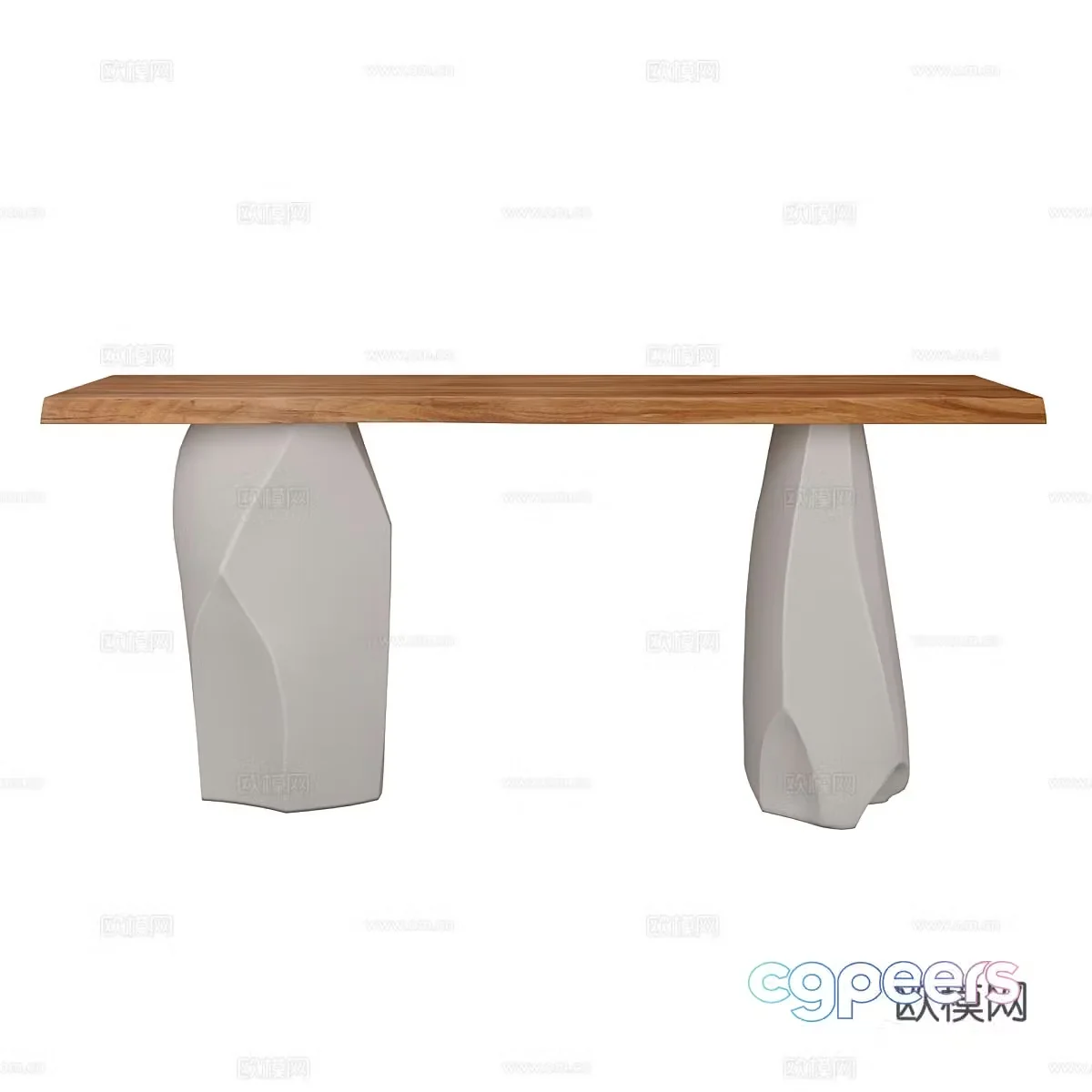 Nordic simple dining table dining table table 3d model