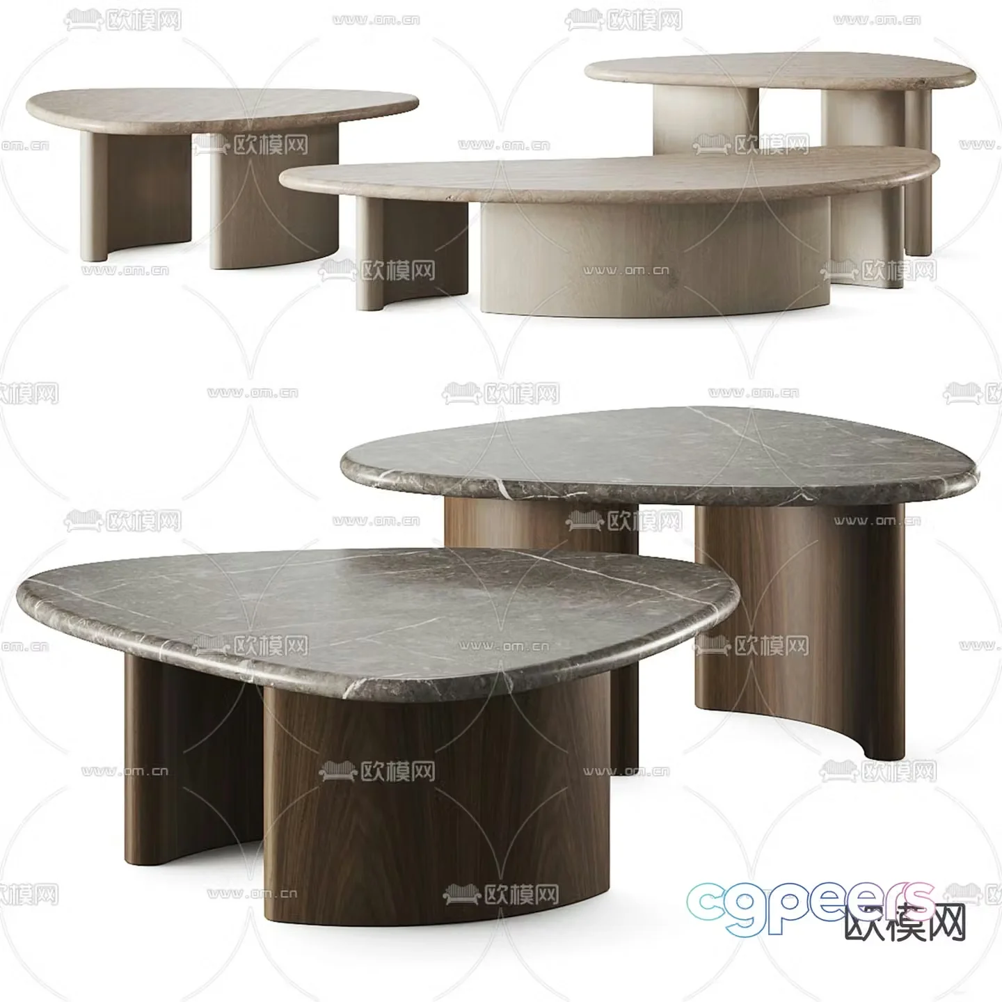 Mother and son coffee table coffee table 3d model