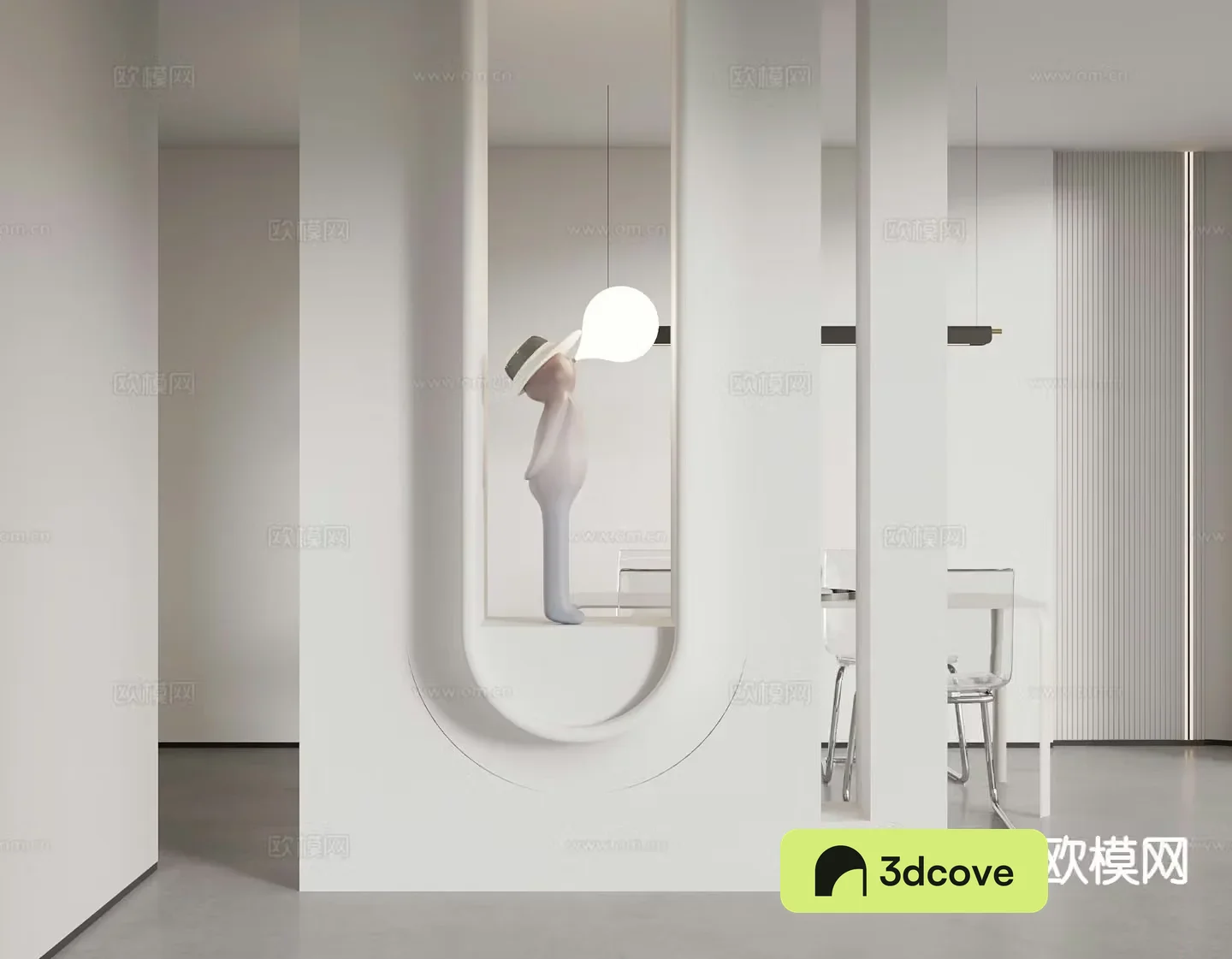Entrance partition Art partition