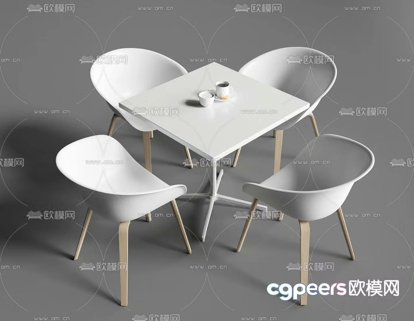 Leisure tables and chairs Negotiation tables and chairs 3d model
