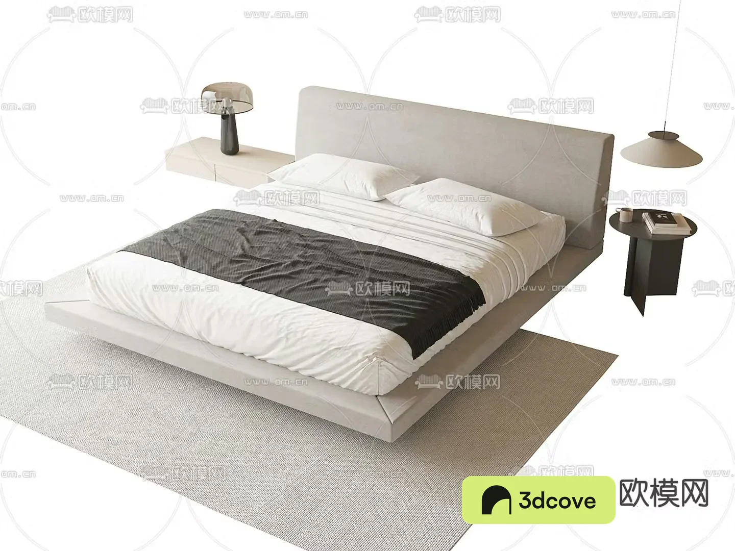Modern double bed