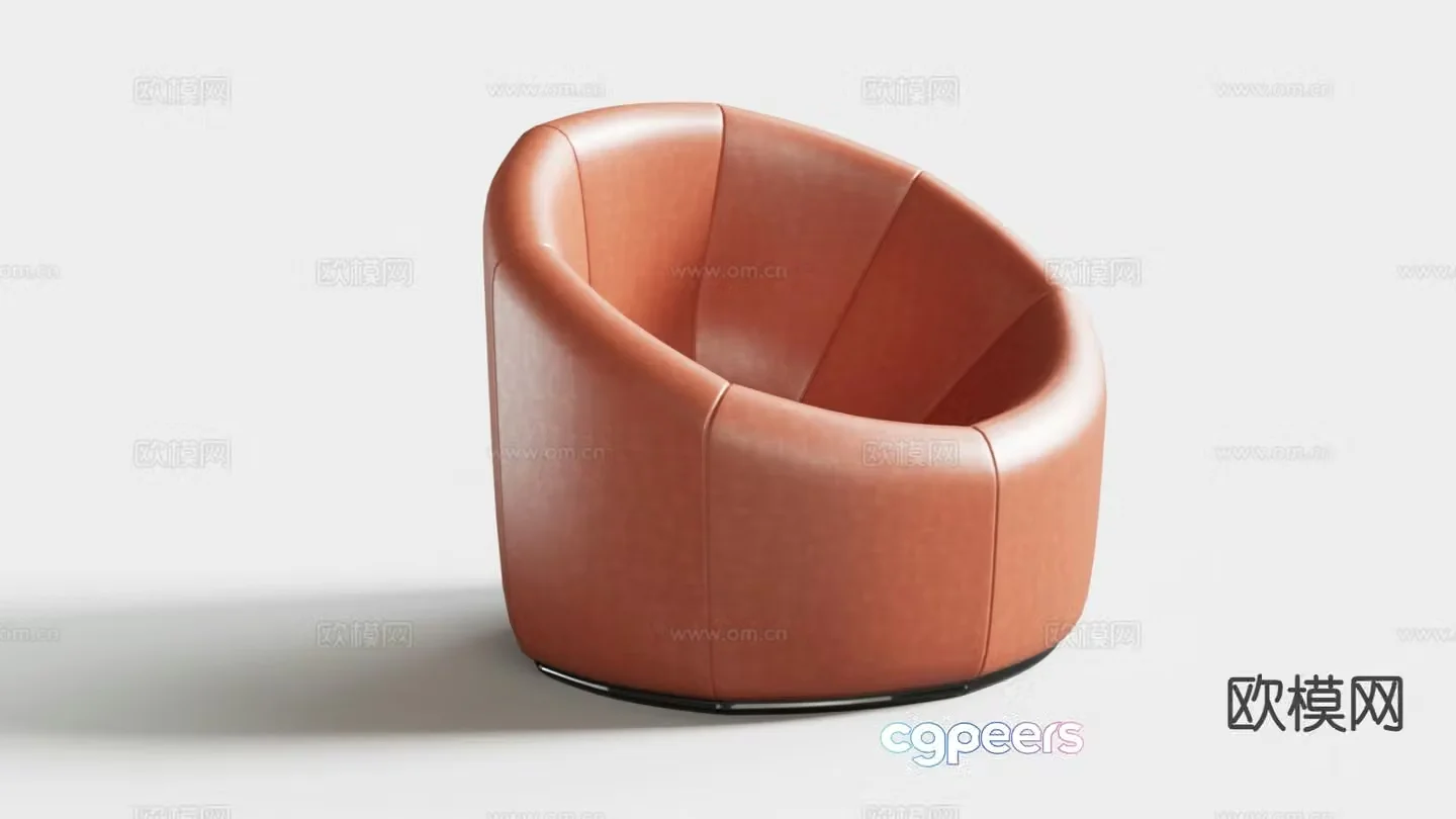 Modern single sofa 3d model