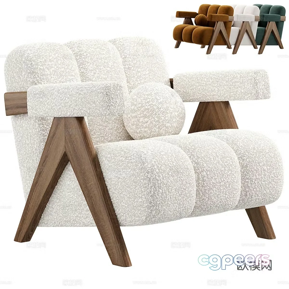 3D model of KARMAN armchair produced by ARTIPIECES
