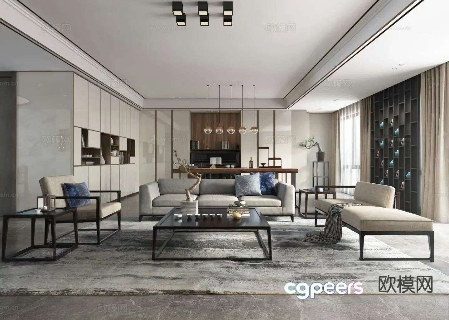 New Chinese restaurant 3D model