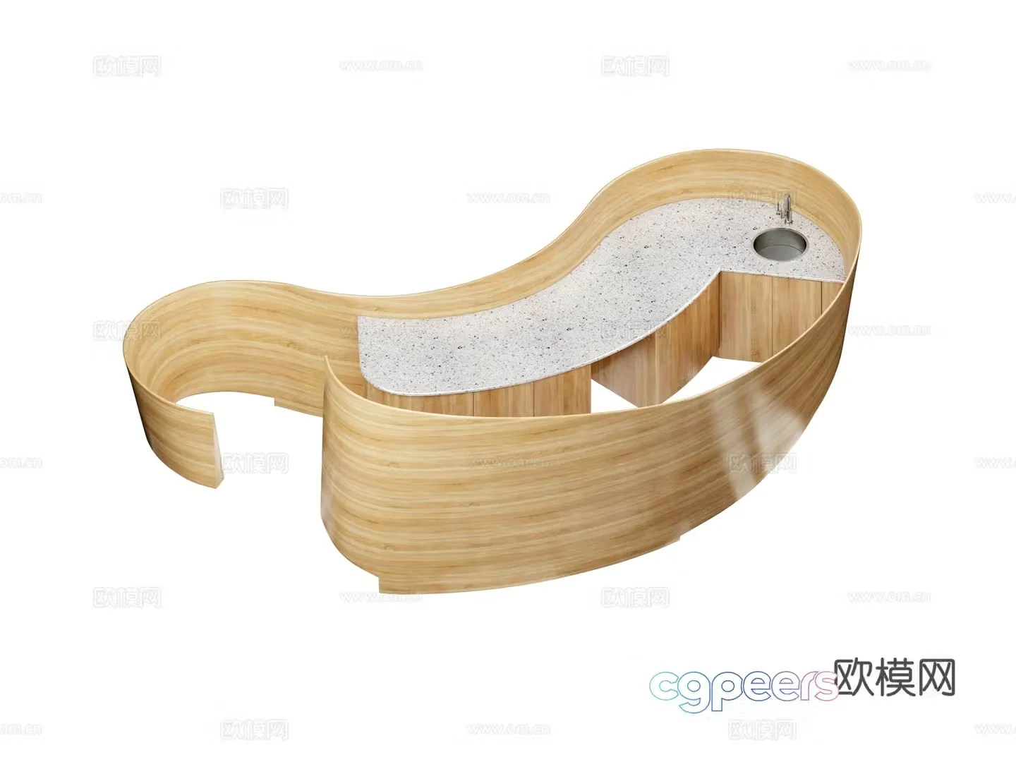Modern bar 3d model