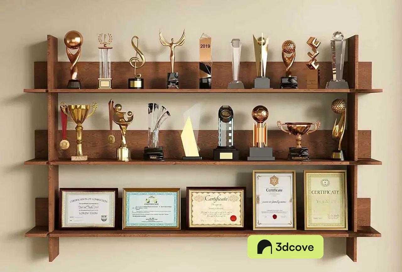 Modern-Looking Wooden Shelves