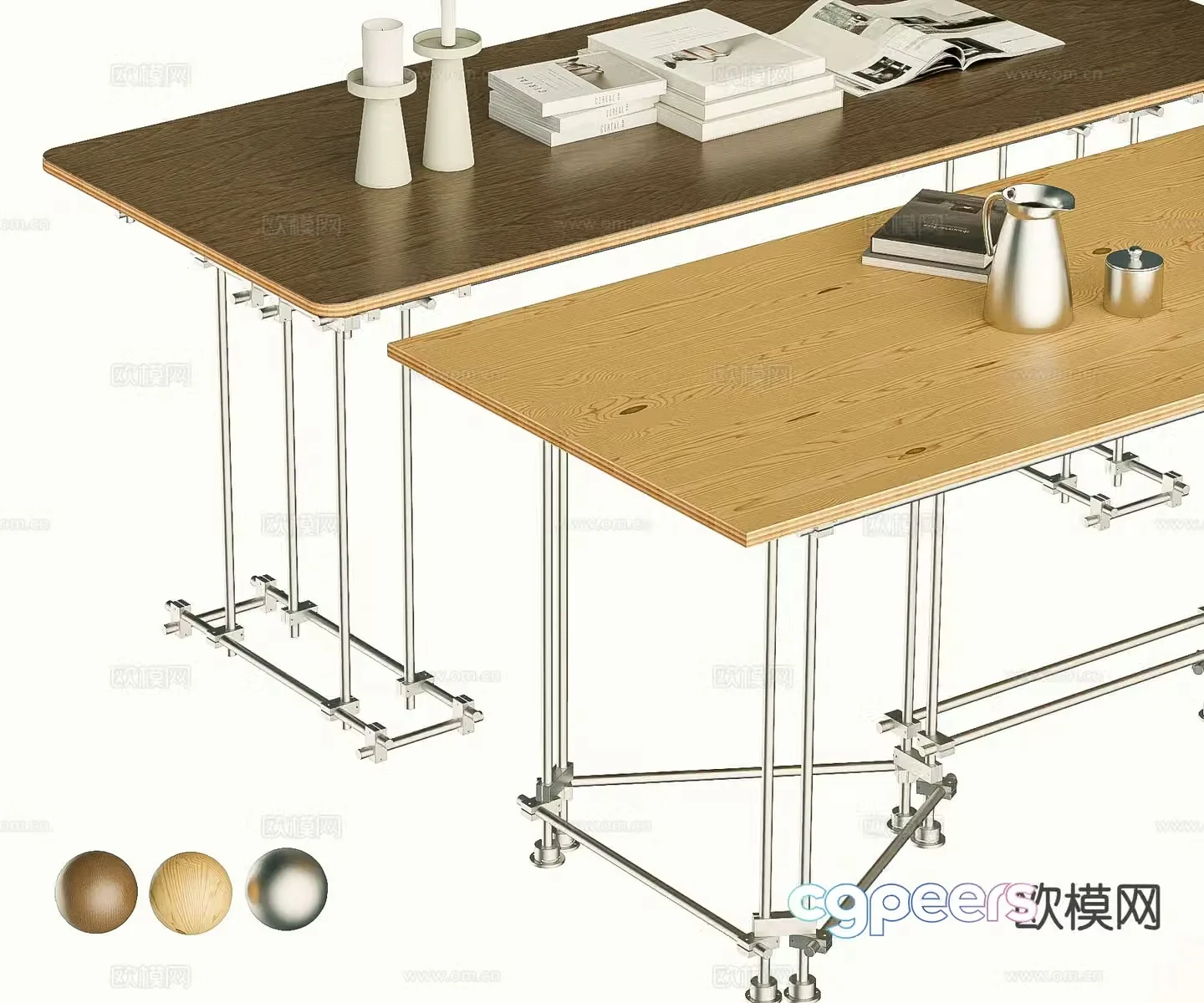 Modern desk 3d model