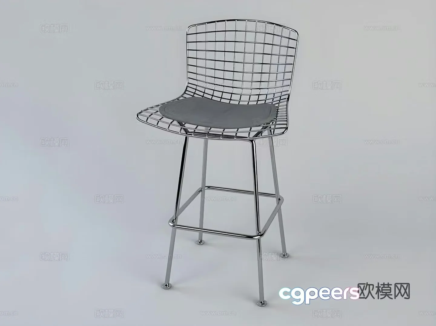 bar stool bar stool high stool 3d model