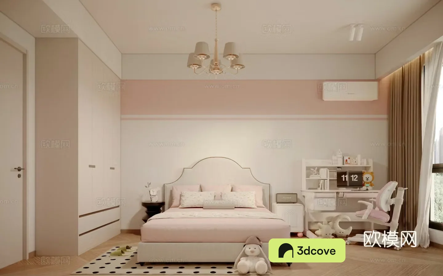 Modern French daughter room children’s room
