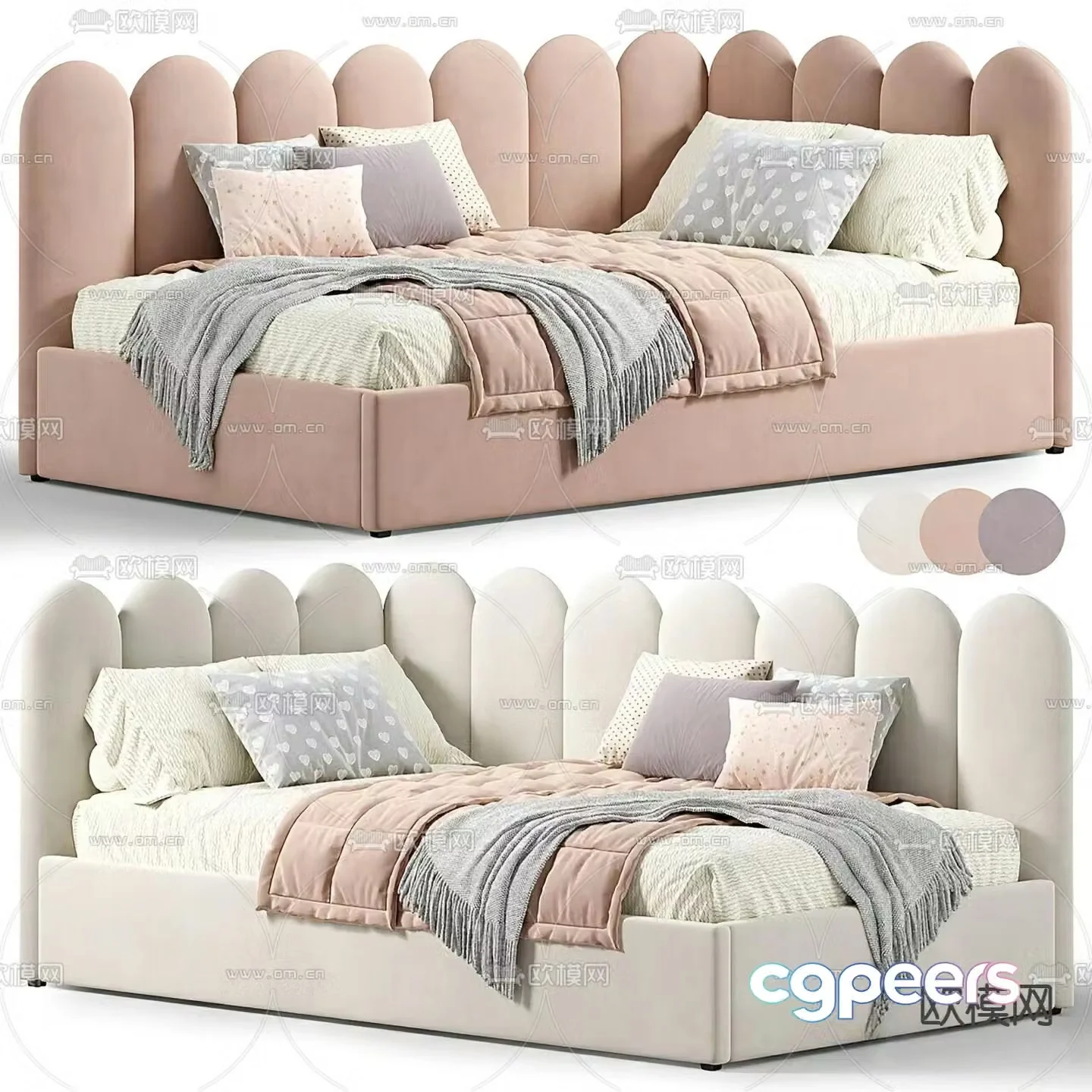 Modern sofa bed 3d model