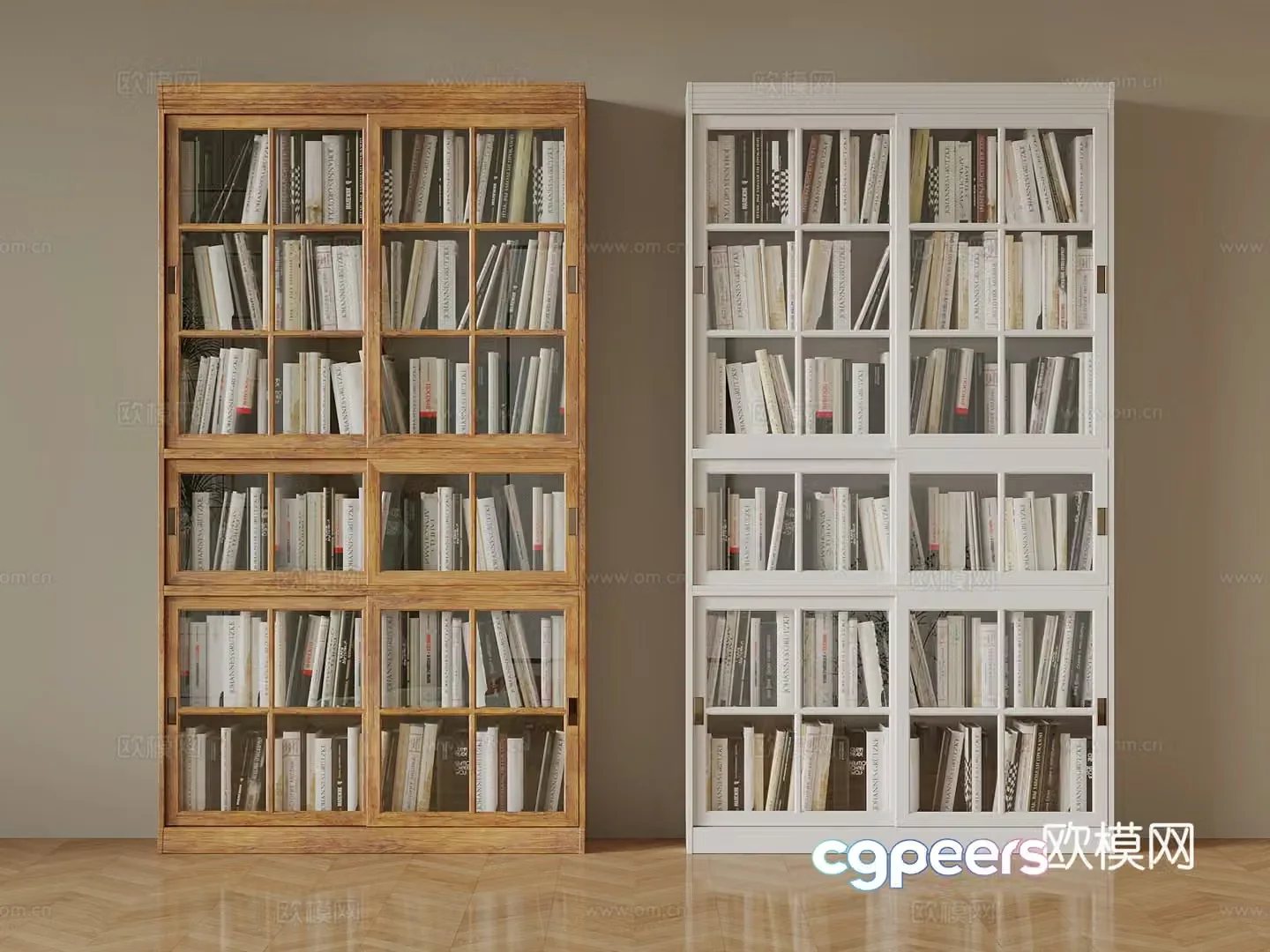 Bookcase Modern bookcase 3d model