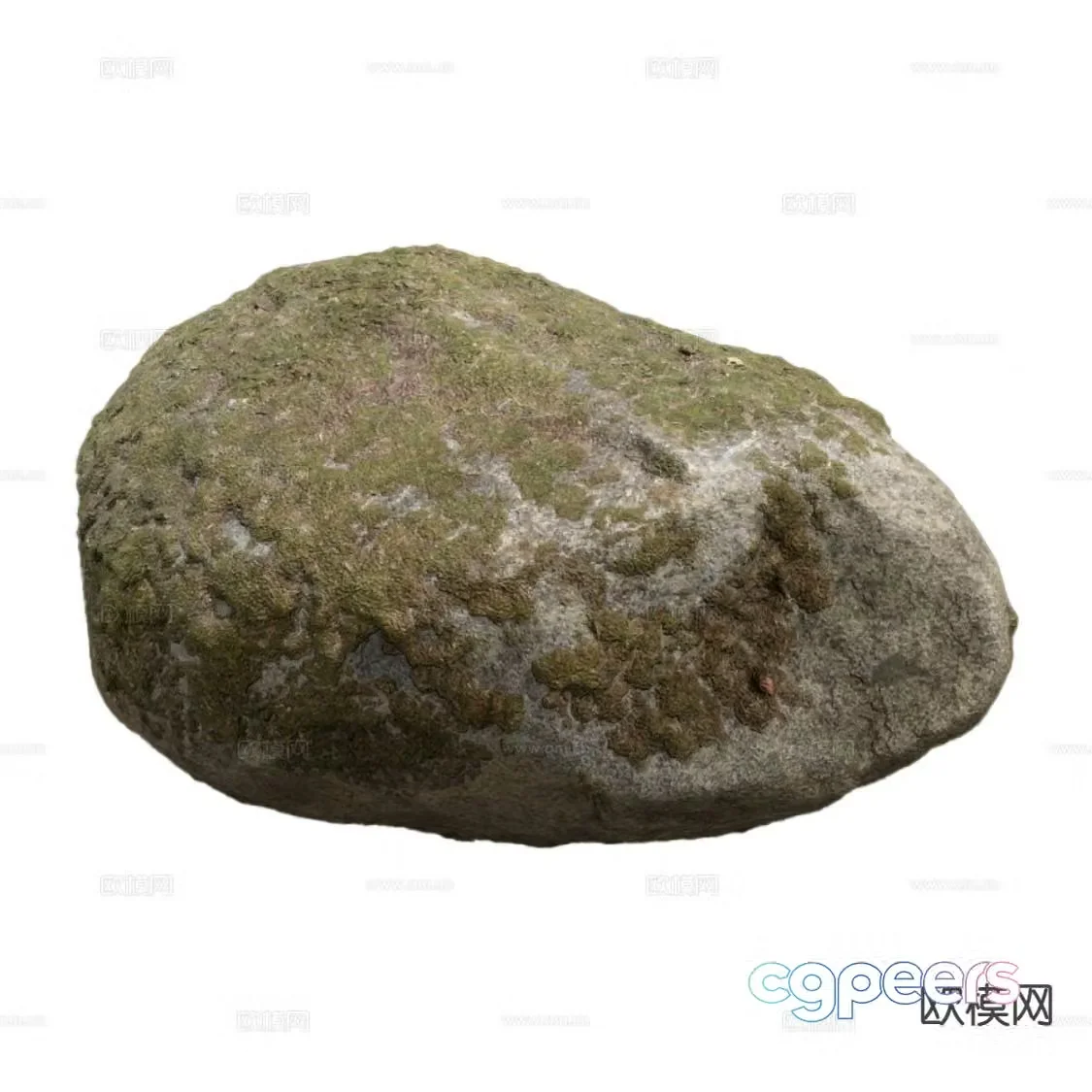 modern rock granite 3d model