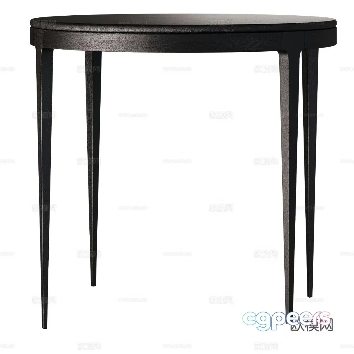 Nordic simple coffee table wooden coffee table 3D model