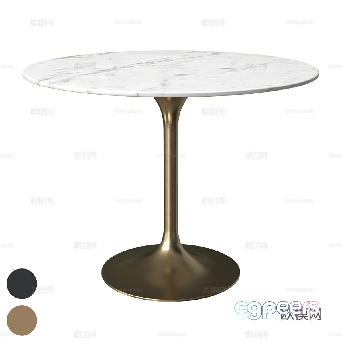 Modern light luxury LIANG & EIMIL Telma dining table 3D model
