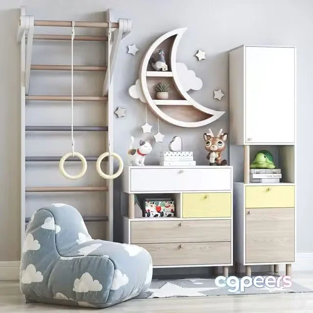 3ds Max Free – Children’s furniture Deakins and toys