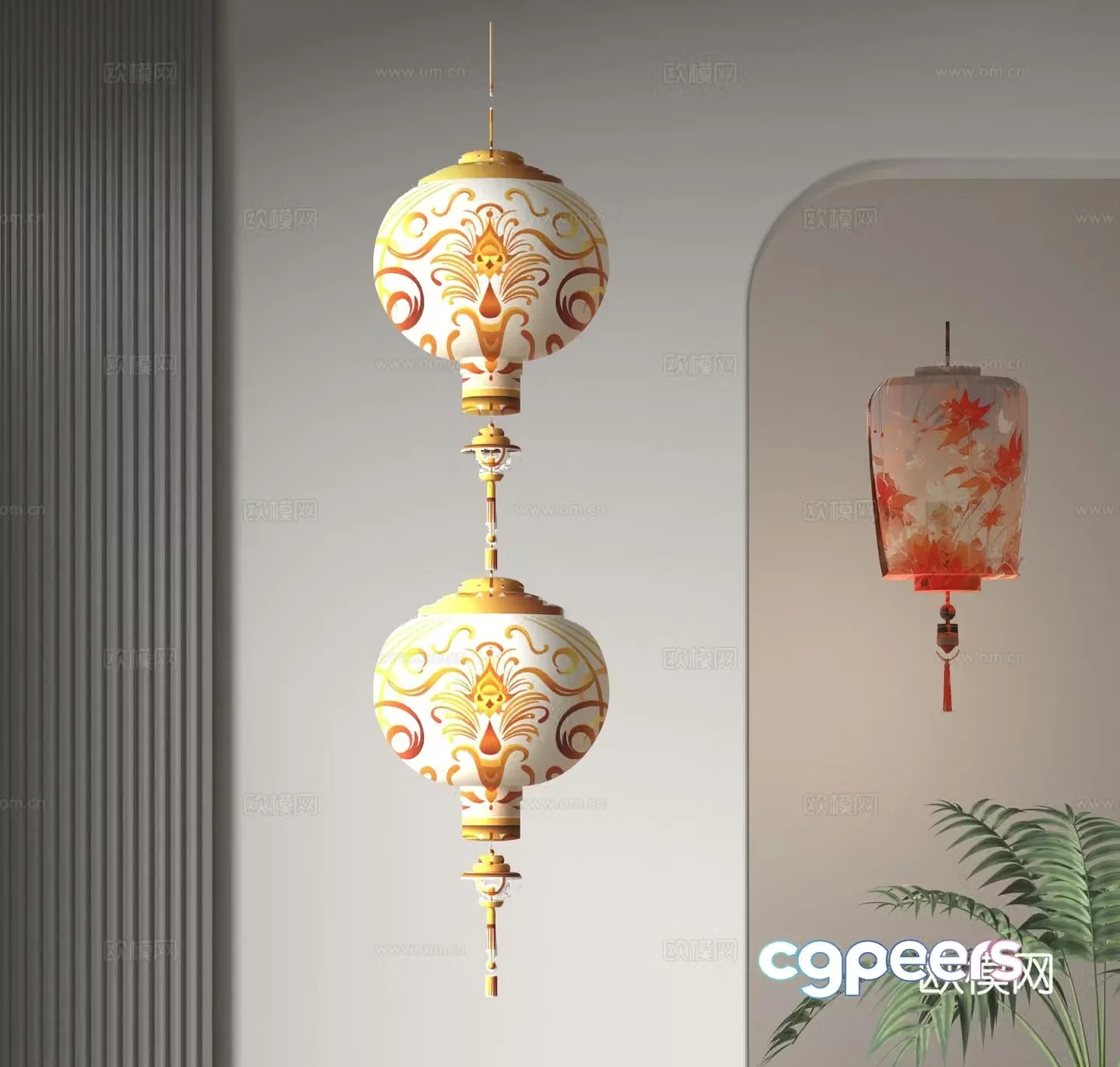 Chinese lantern 3d model