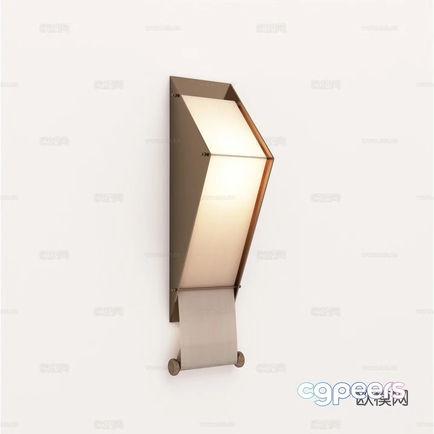 Modern wall light chrome wall light 3d model