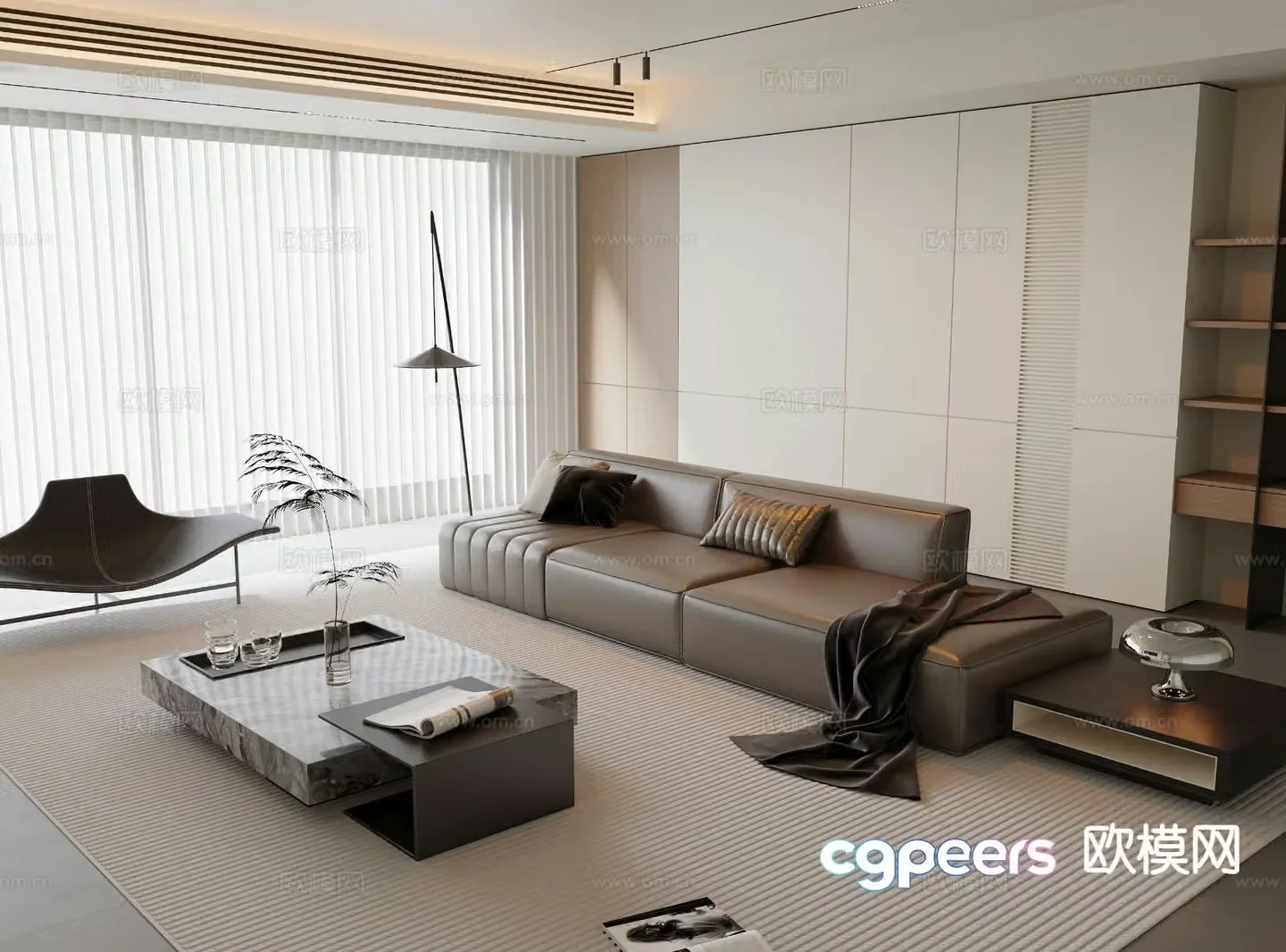 Modern living room 3d model