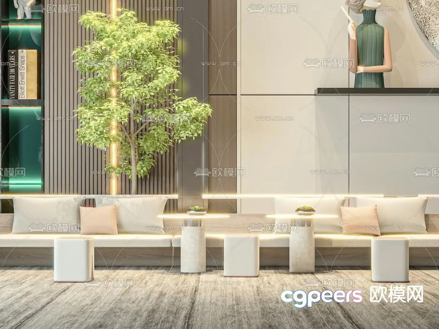 Card seat sofa leisure sofa 3d model