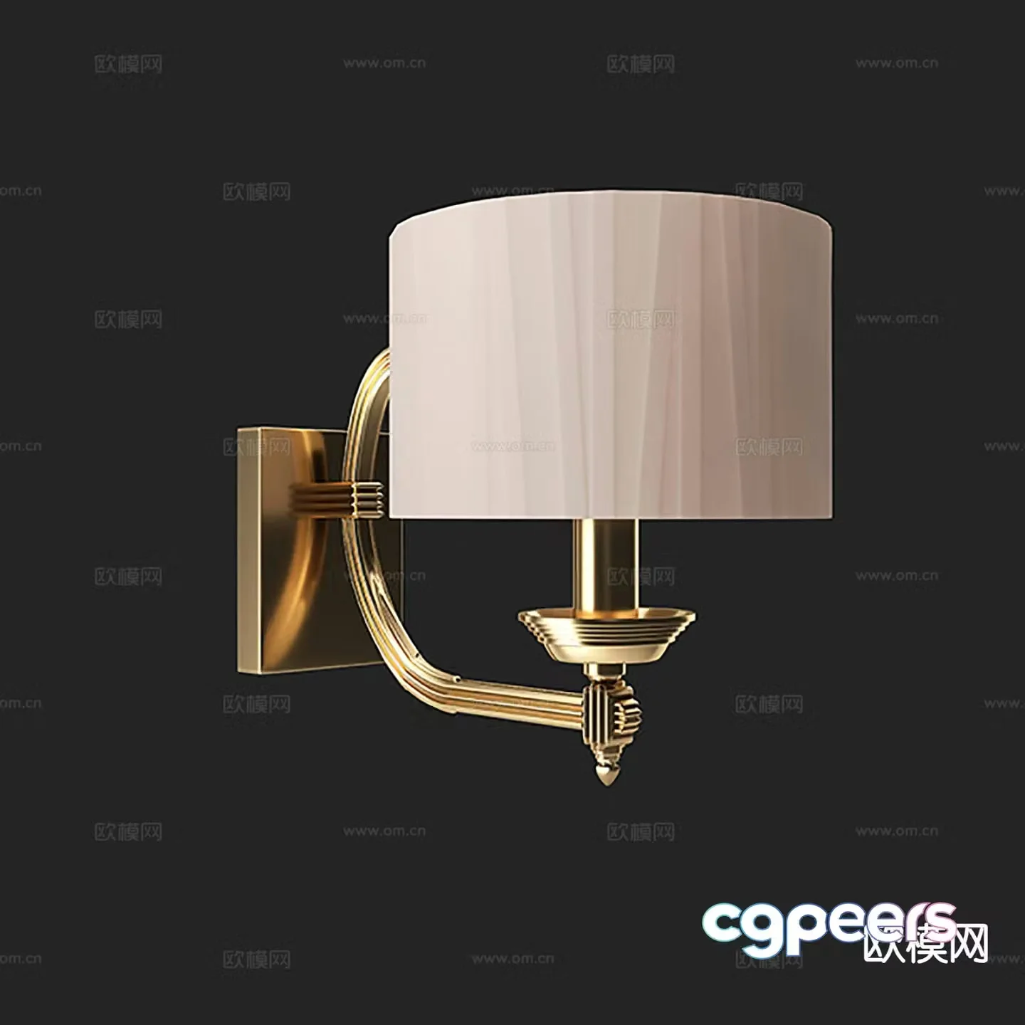 Light luxury wall lamp 3D model