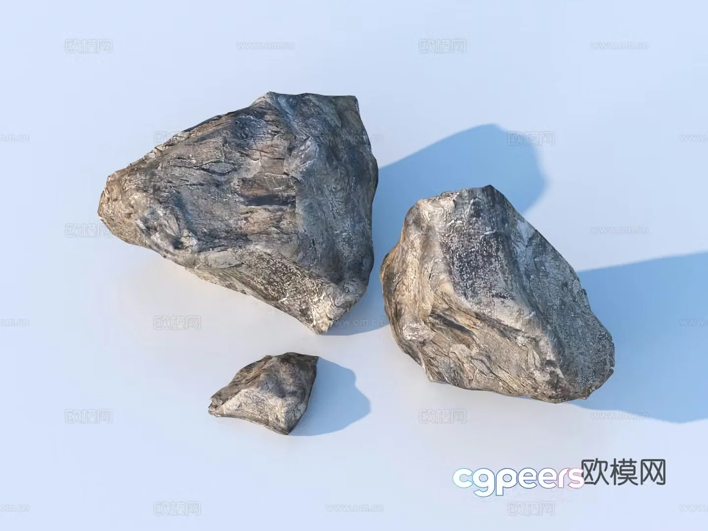 Landscape stone stone rock stone 3d model