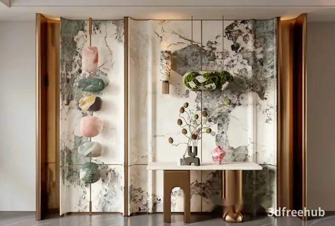A Room Divider 3D Model – 20457 – VRAY Render