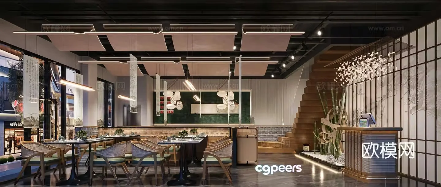 Chinese restaurant 3D model