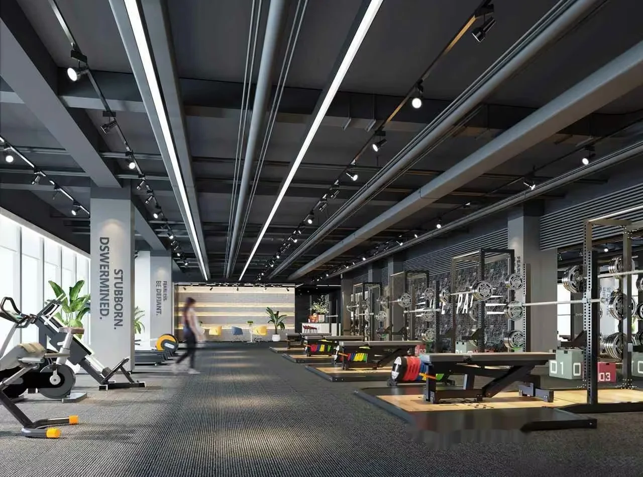 A Gym Interior 3D Model – 15939 – VRAY Render