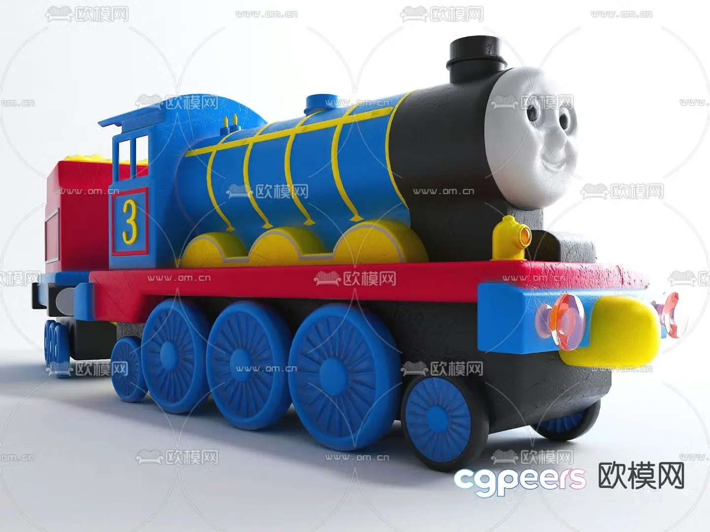 toy train 3d model