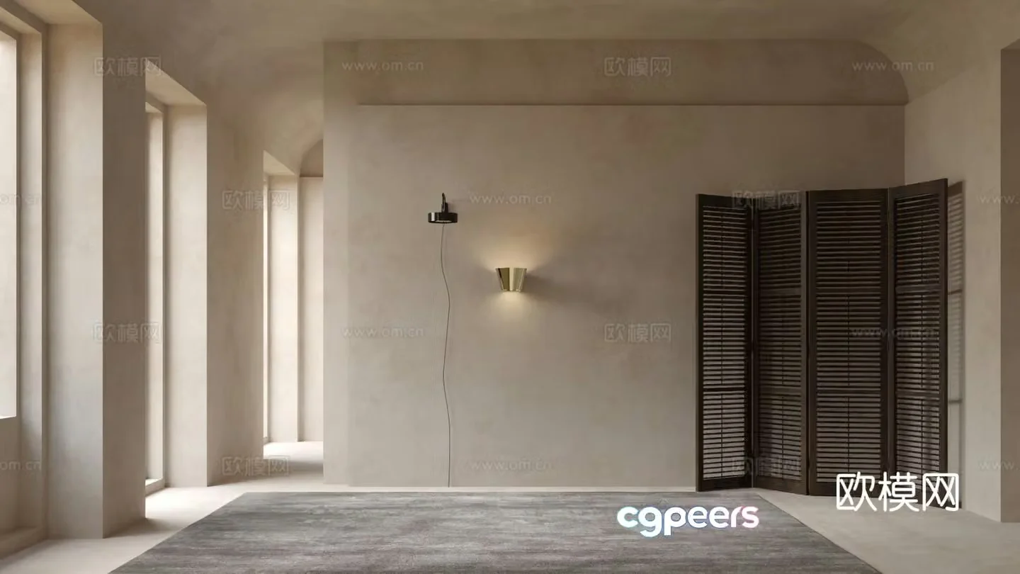 GUBI modern wall lamp 3d model