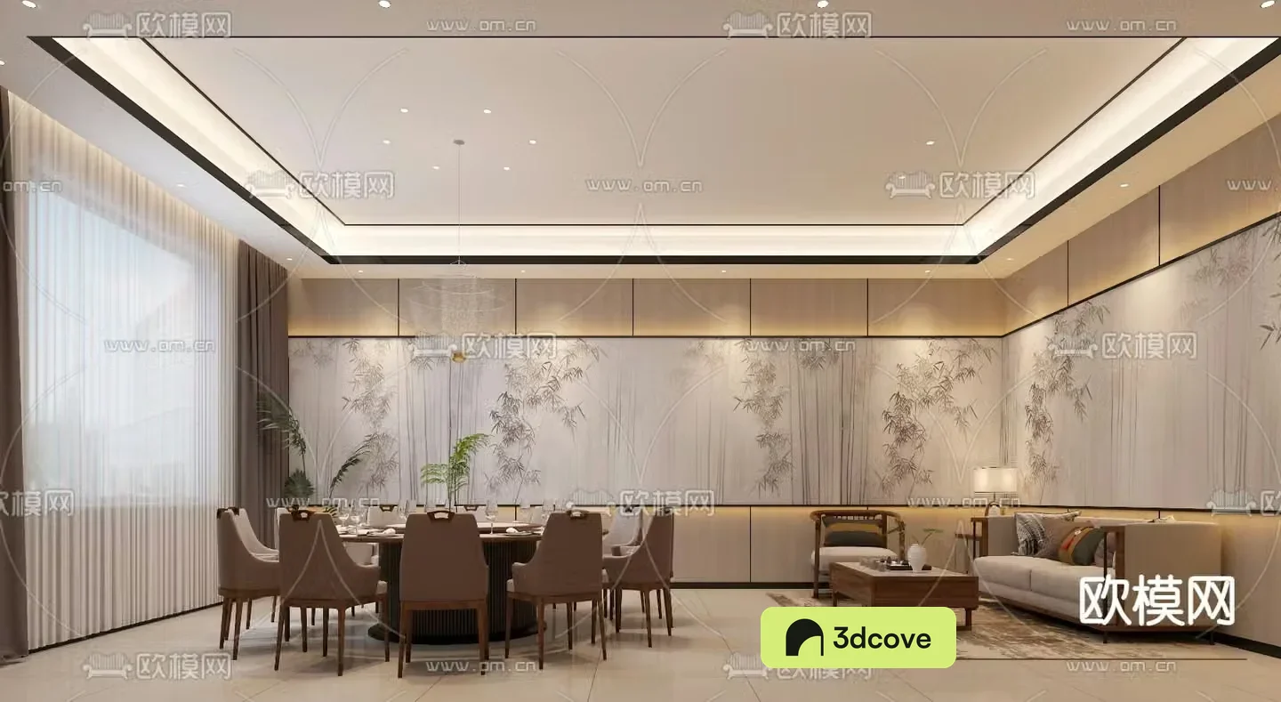 New Chinese style private room Chinese restaurant private room