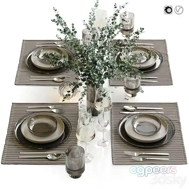 3ds Max Free – Table setting 43