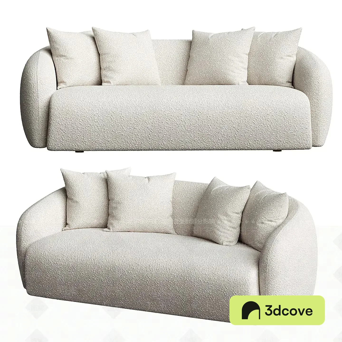 Modern White Sofa