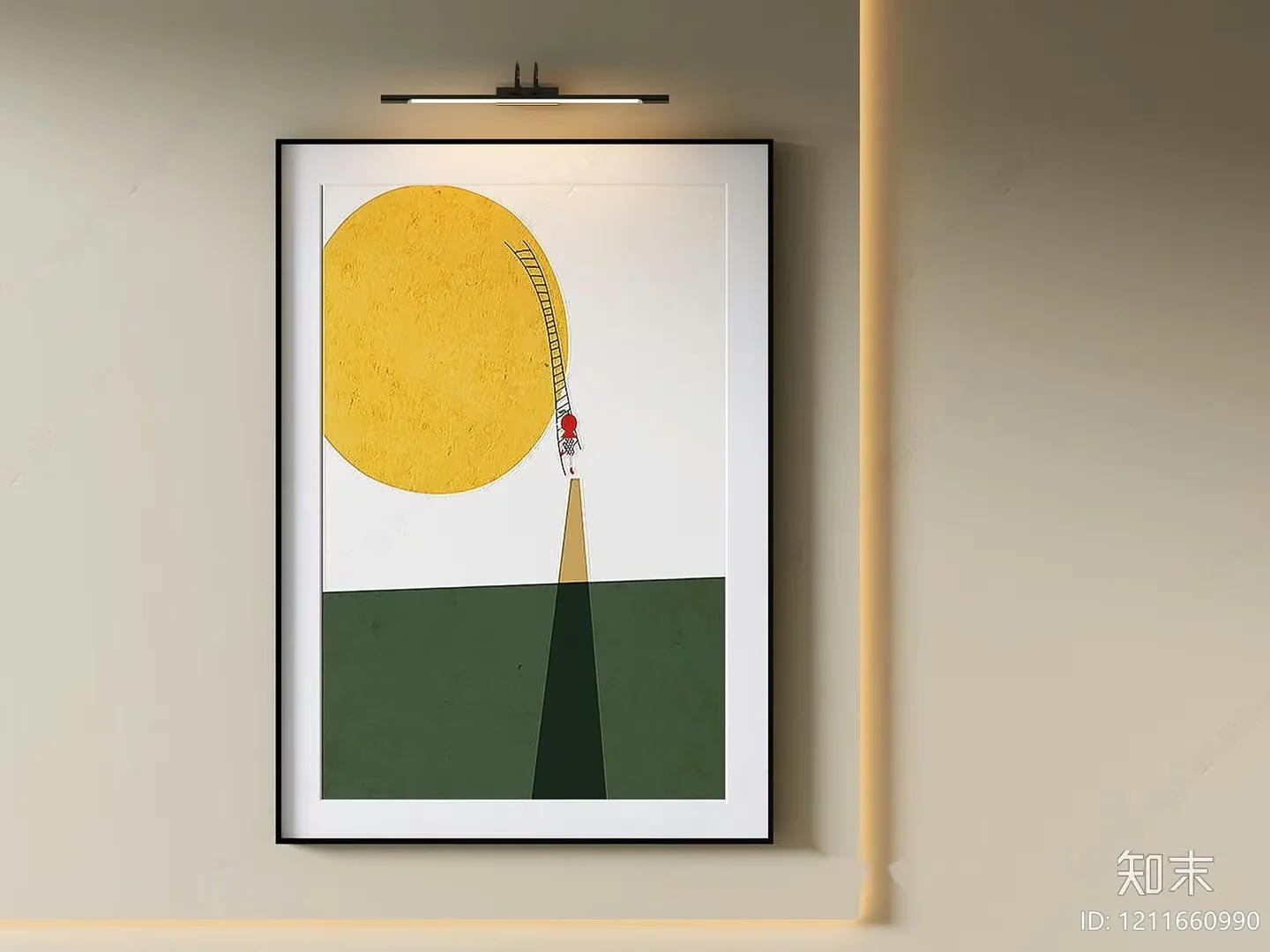 Modern Wall Art 3D Model – 16634 – VRAY Render