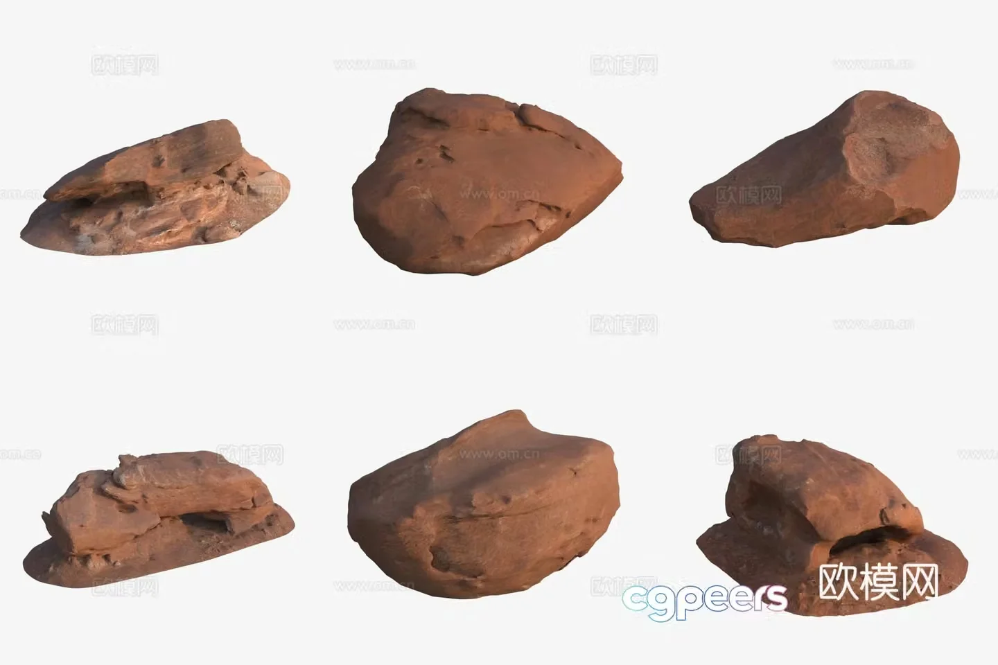 Big rocks by the sea 3d model