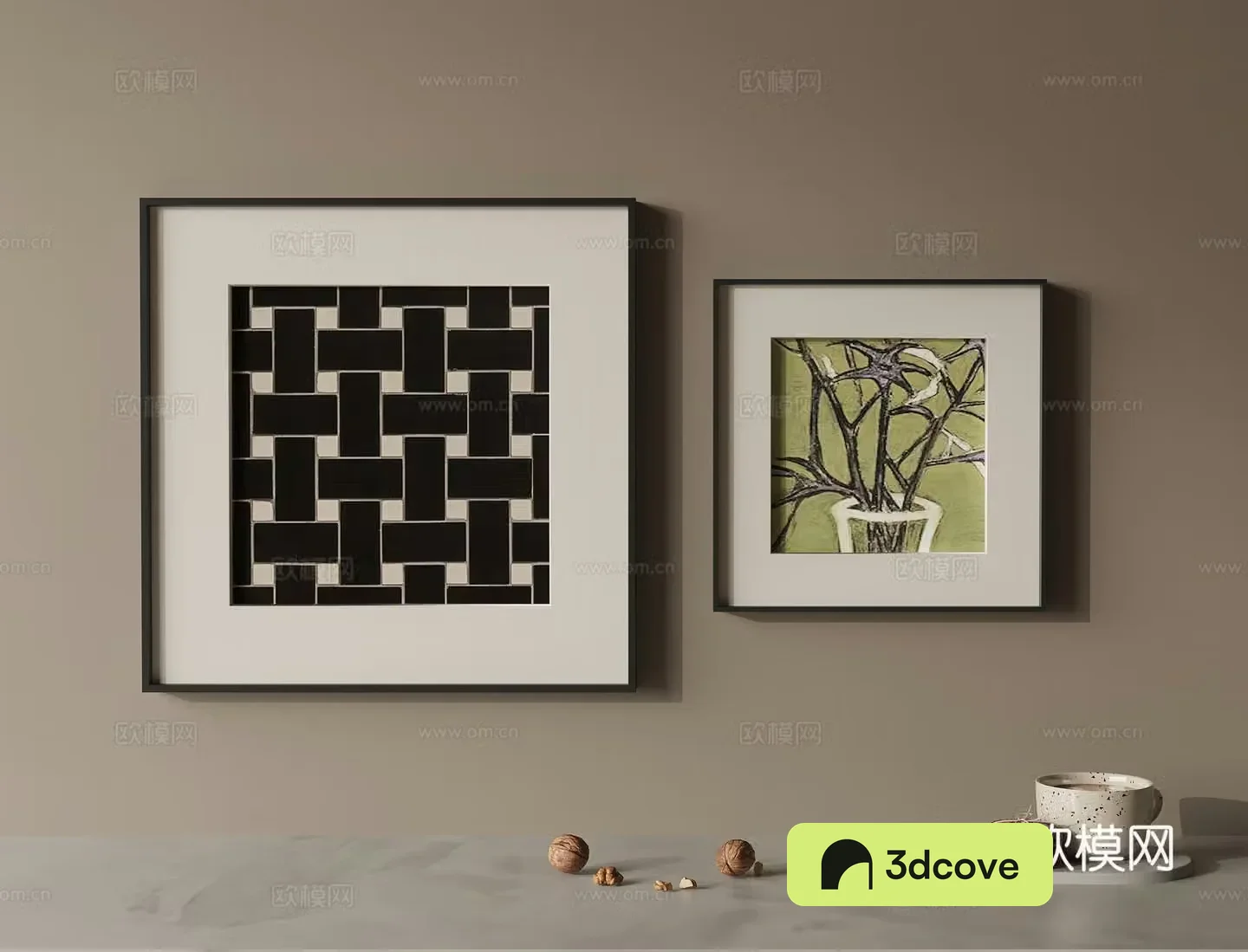 Combination hanging painting