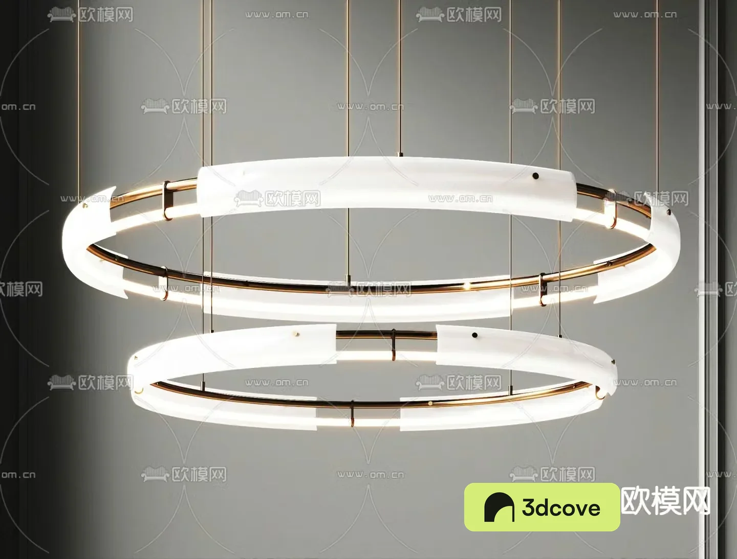 Light luxury chandelier ring chandelier