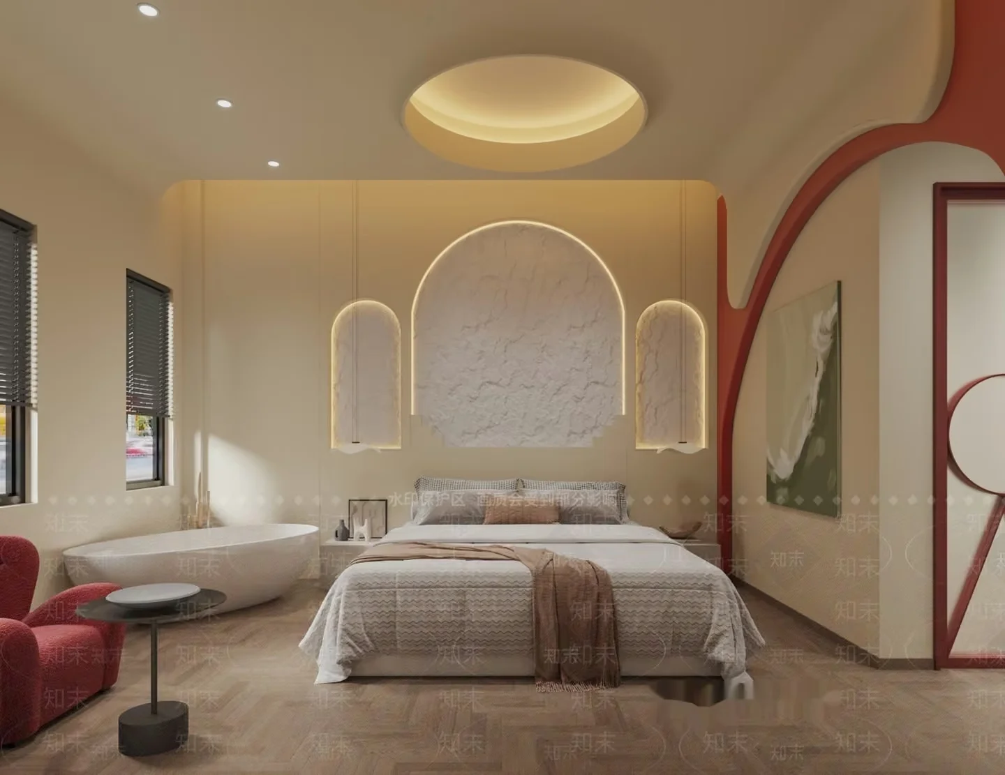 Cozy Bedroom 3D Model – 14450 – VRAY Render