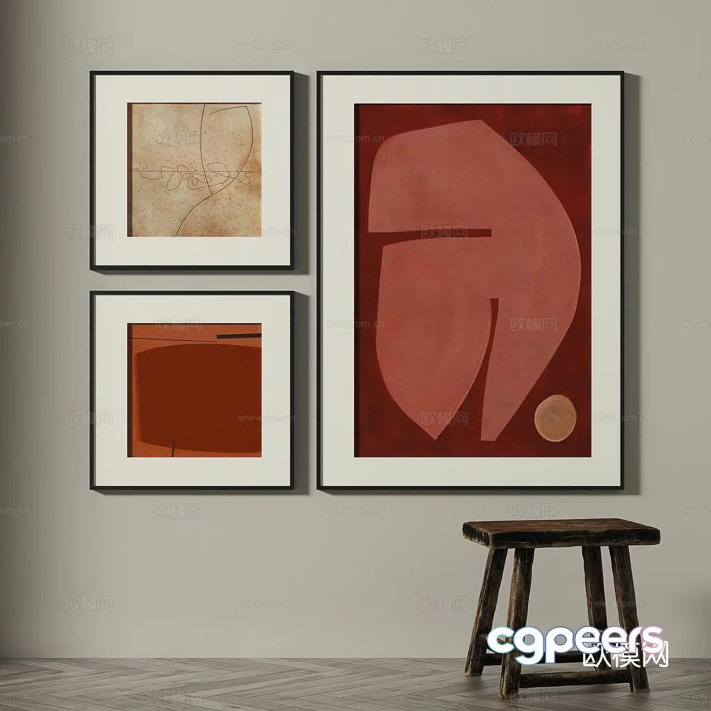 Art painting decorative painting 3d model