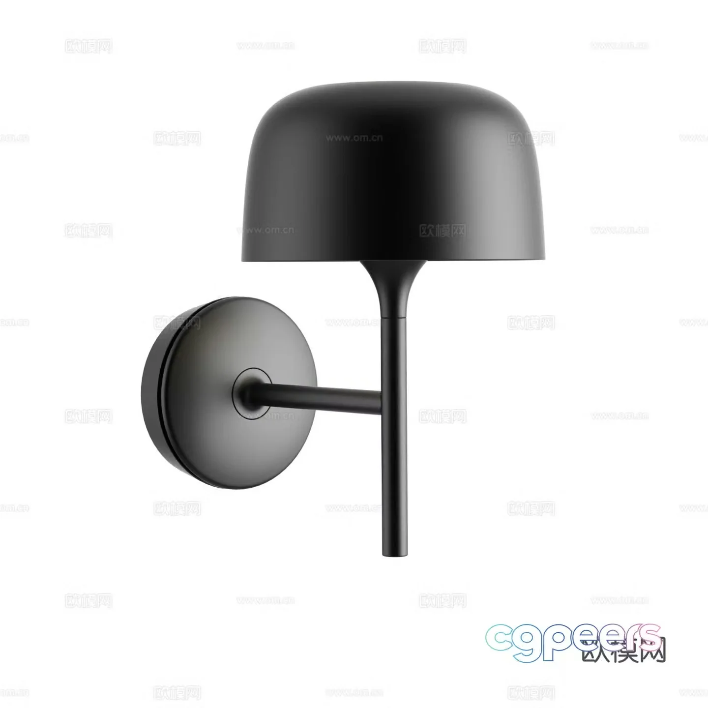 Bover Modern wall lamp Minimalist wall lamp Black wall lamp Metal wall lamp 3d model