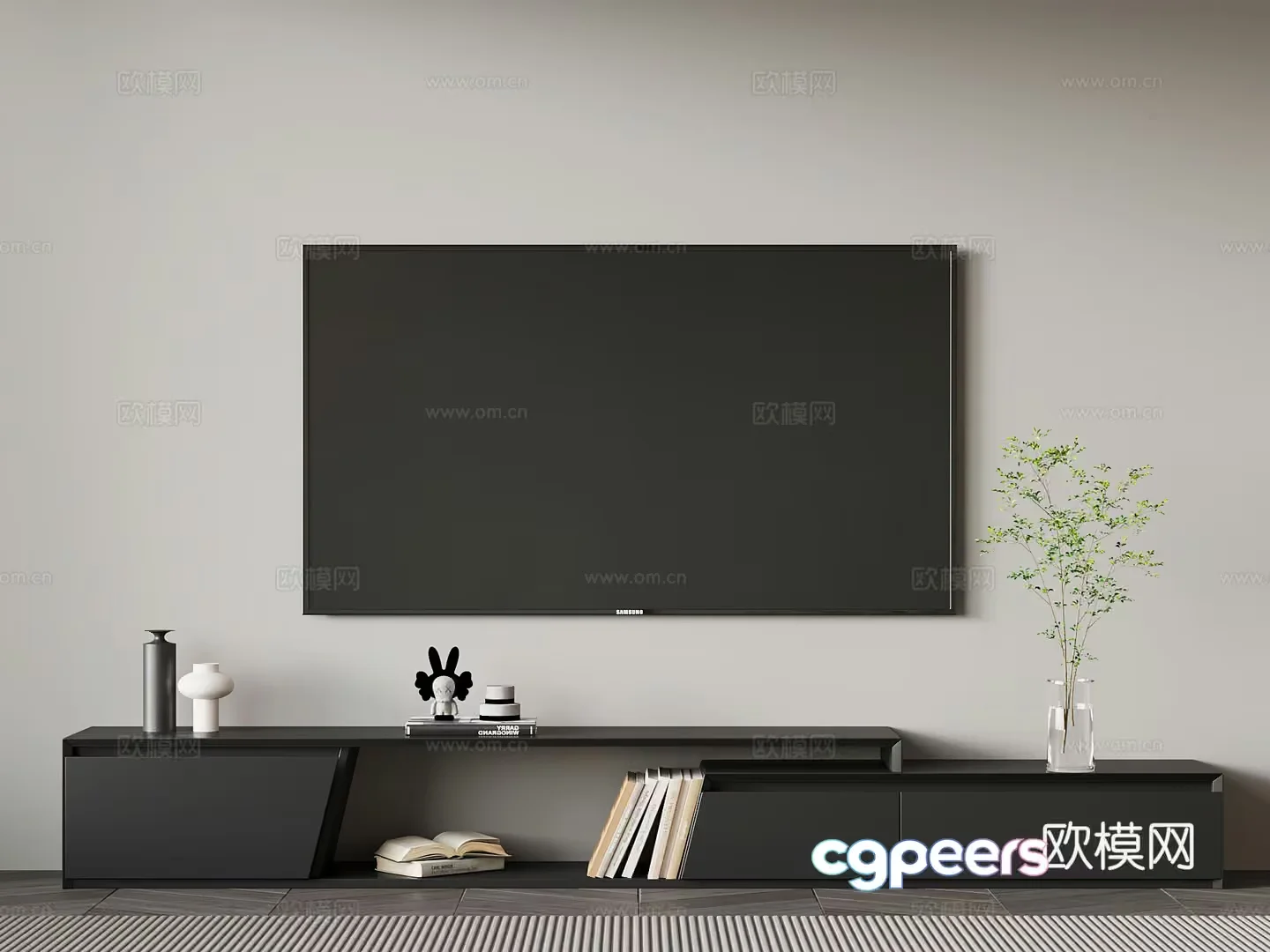 Modern Living Room 3D Model – 15172 – VRAY Render