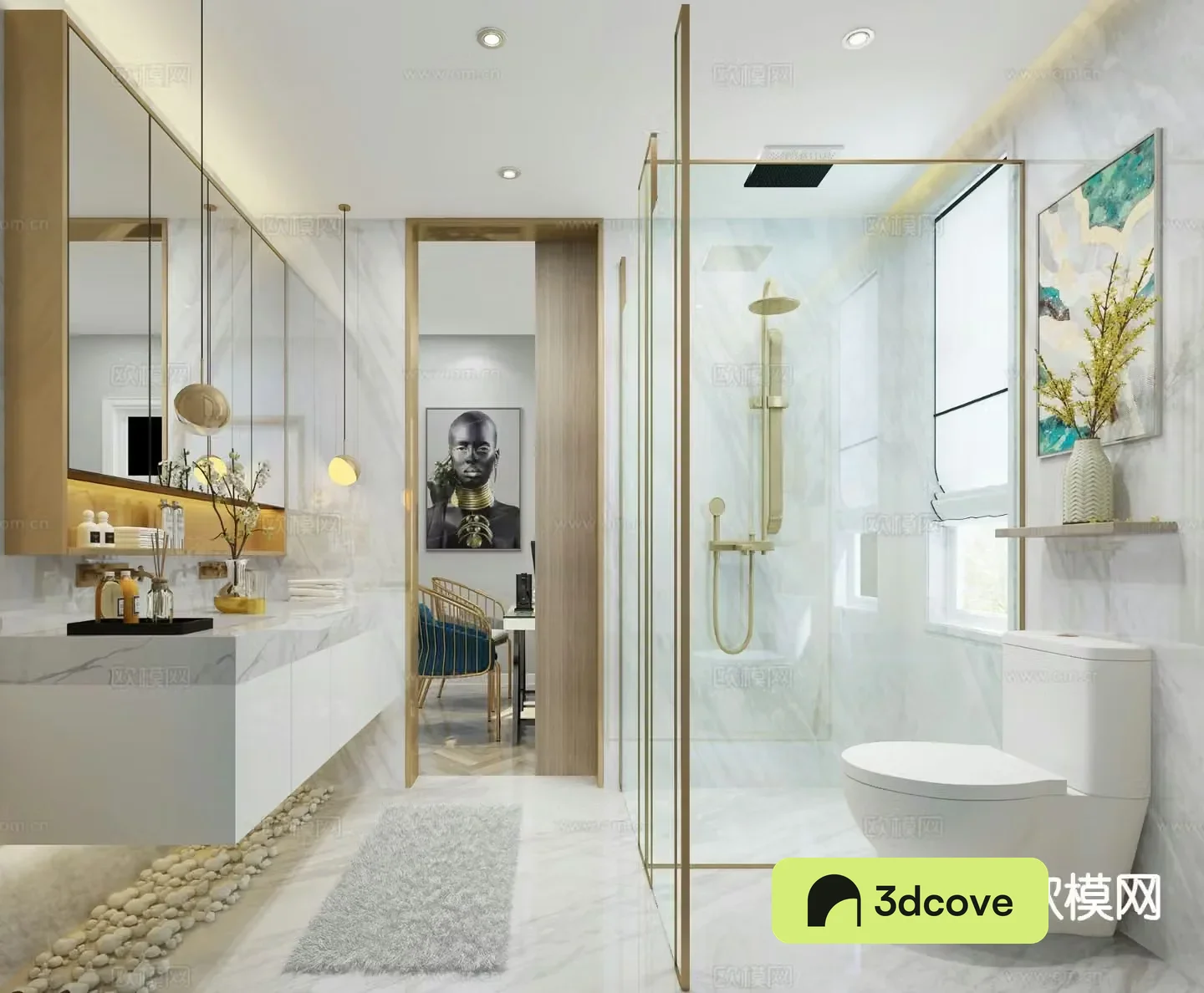 Light luxury bathroom