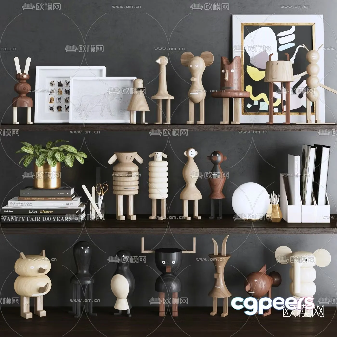Modern children’s puppet toy 3d model