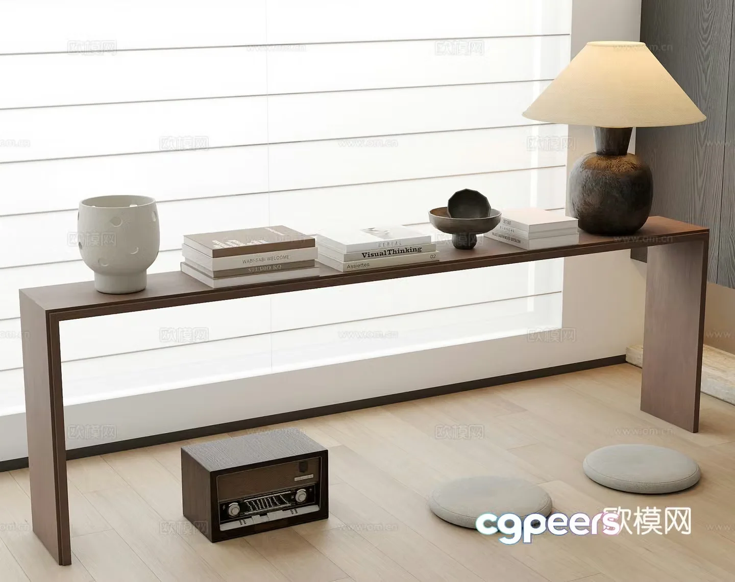 Modern jewelry ornaments desk lamp 3d model